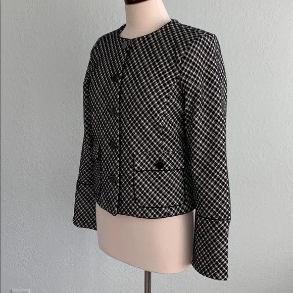 SPANX Ponte Plaid Jacquard Lady Jacket - Picture 8 of 16